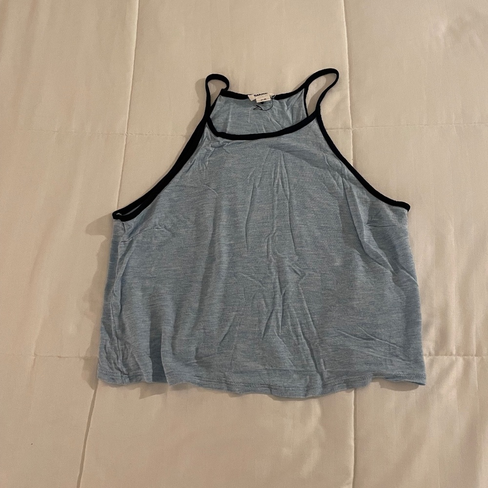 Garage Soft Light Blue Crop Tank (Size XS)